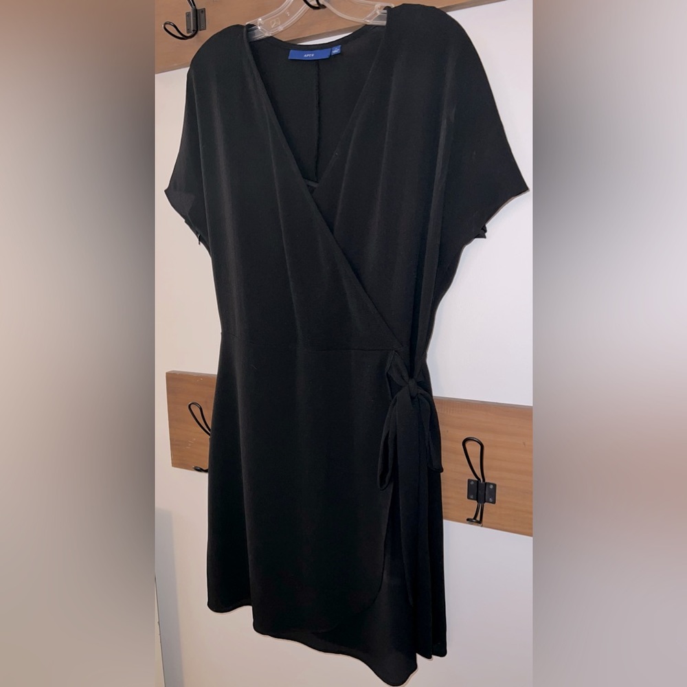 V-neck Tie-Front Crossover Dress